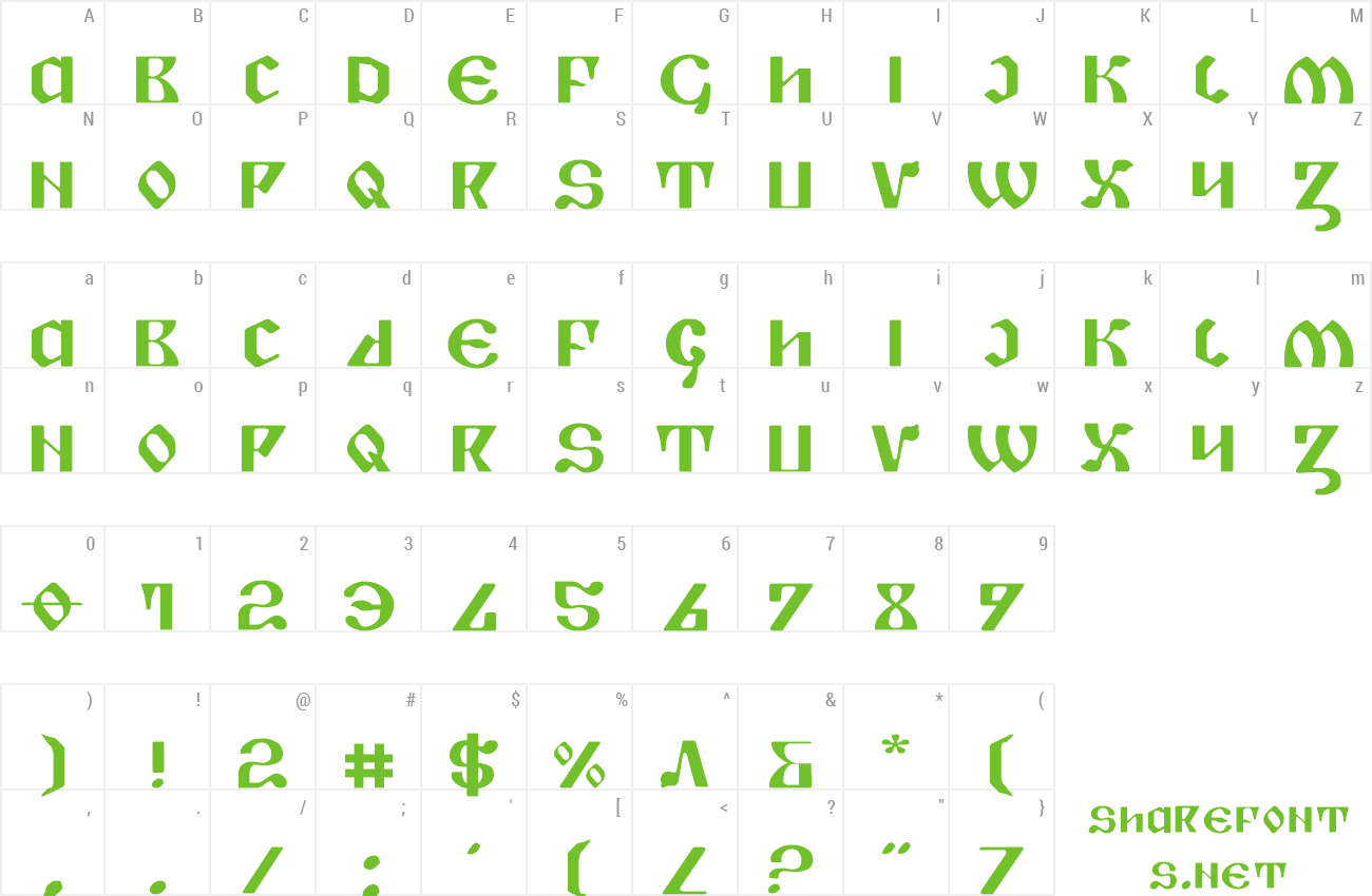Font Piper Pie Expanded preview